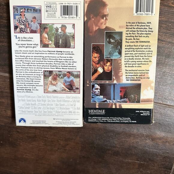 Terminator & Forest Gump VHS tapes - Picture 3 of 4